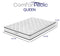 Comforpedic Mattress 5 Zone Medium Support Foam Bonnell Spring 21CM - Queen - White  Black