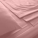 Royal Comfort 1000TC Hotel Grade Bamboo Cotton Sheets Pillowcases Set Ultrasoft Queen Blush