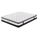 Osteopedic Euro Top Mattress Pocket Spring Medium Firm Hybrid Design Bed 30CM - Double - White