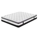 Osteopedic Euro Top Mattress Pocket Spring Medium Firm Hybrid Design Bed 30CM - Queen - White