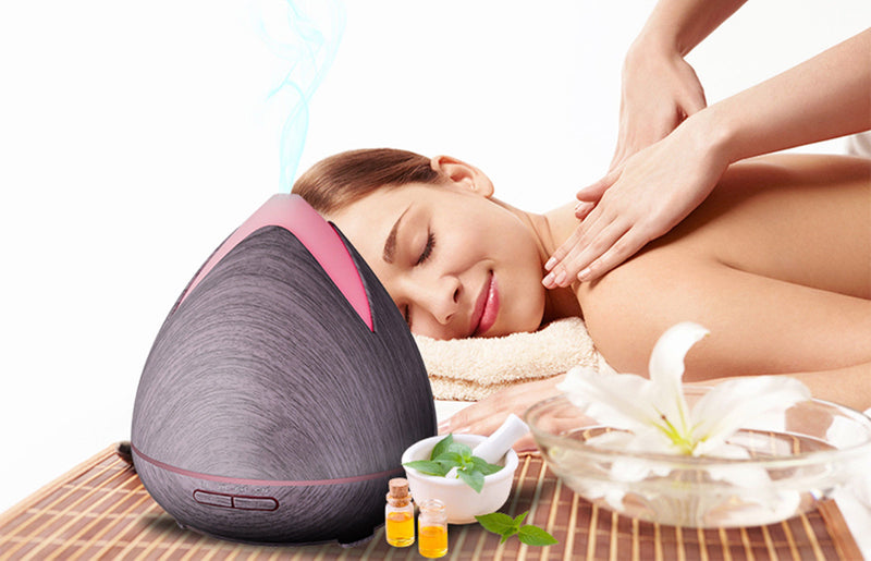 Essential Oils Ultrasonic Aromatherapy Diffuser Air Humidifier Purify 400ML  Violet