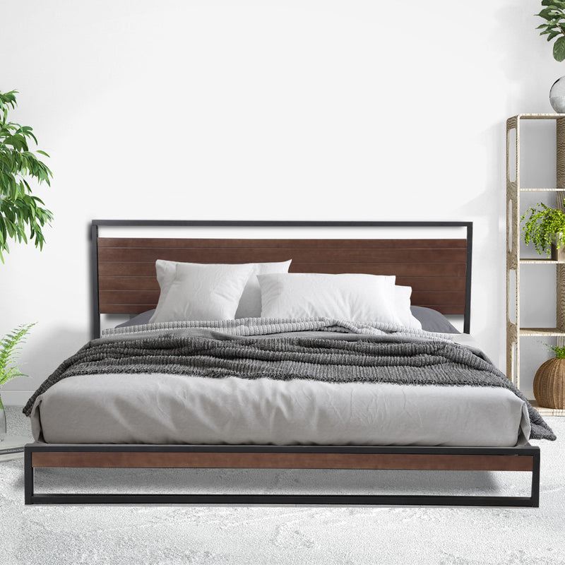 Azure Bed Frame + Comforpedic Mattress + 250GSM Bamboo Quilt Package Deal Set - King