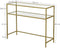 Console Table Metal Frame with 2 Shelves Adjustable Feet