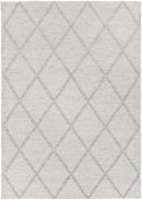 Leilani Diamond Braided Grey Rug 160x230cm