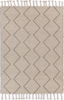 Leilani Diamond Tassel Ash Rug 200x290cm