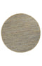 Metro Beige Modern Leather Rug 160x160cm Round