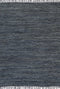 Metro Grey Modern Leather Rug 240x240cm