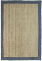 Hampton Grey Border Jute Rug 190x280cm