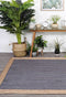 Hampton Grey Centre Jute Rug 190x280cm