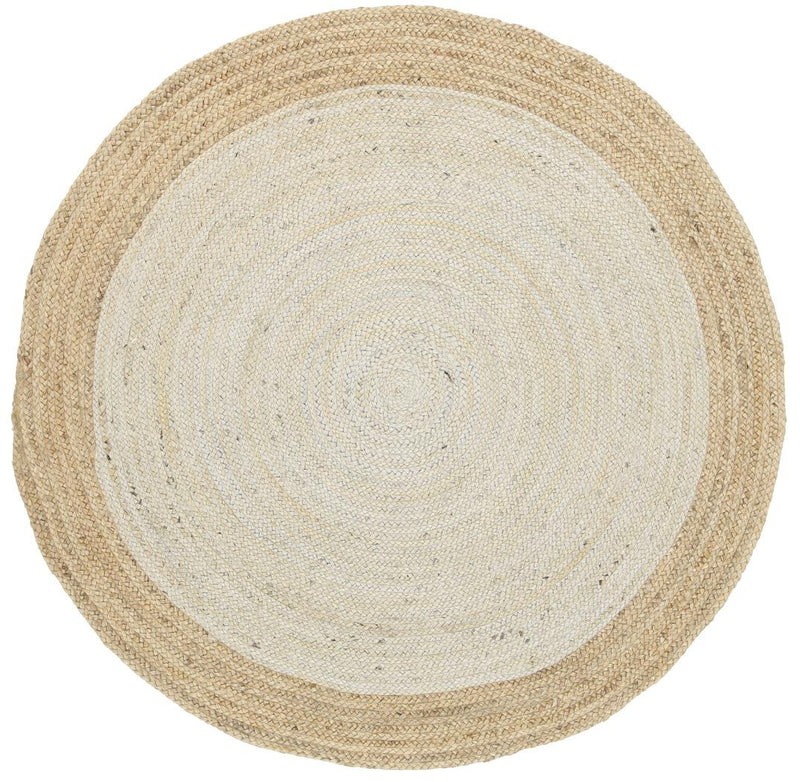 Hampton Light Pink Centre Jute Rug 200x200cm Round