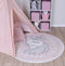 Nova Kids Pink Unicorn Round Rug 133x133 cm Round