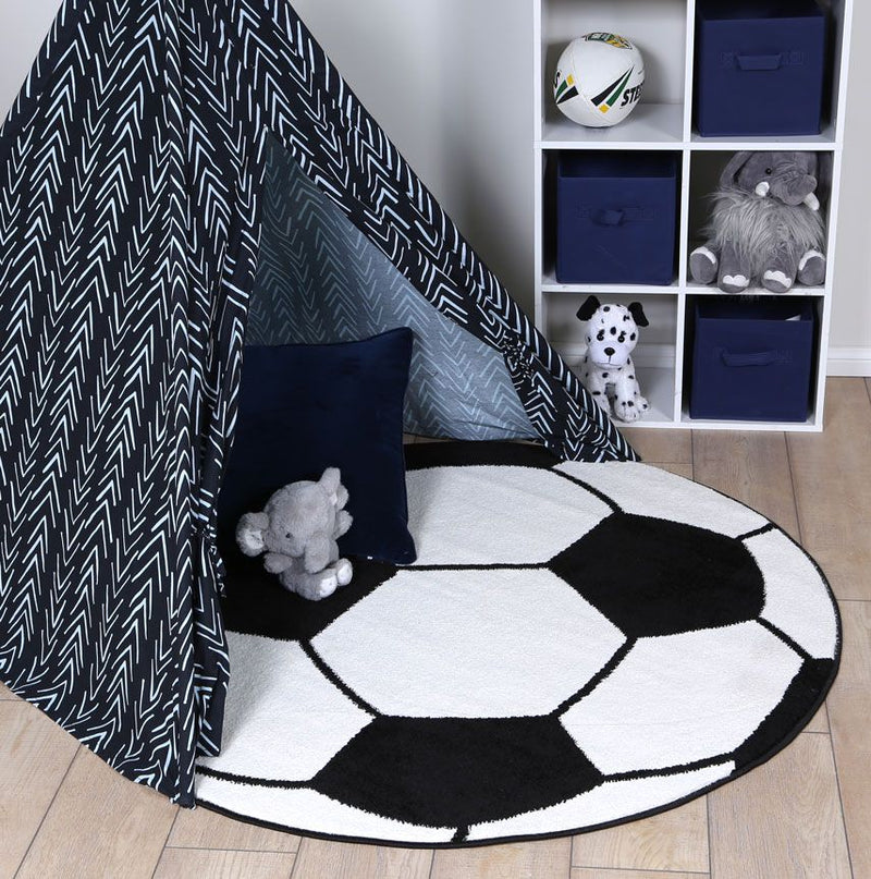 Nova Kids Soccer Ball Round Rug 133x133 cm Round