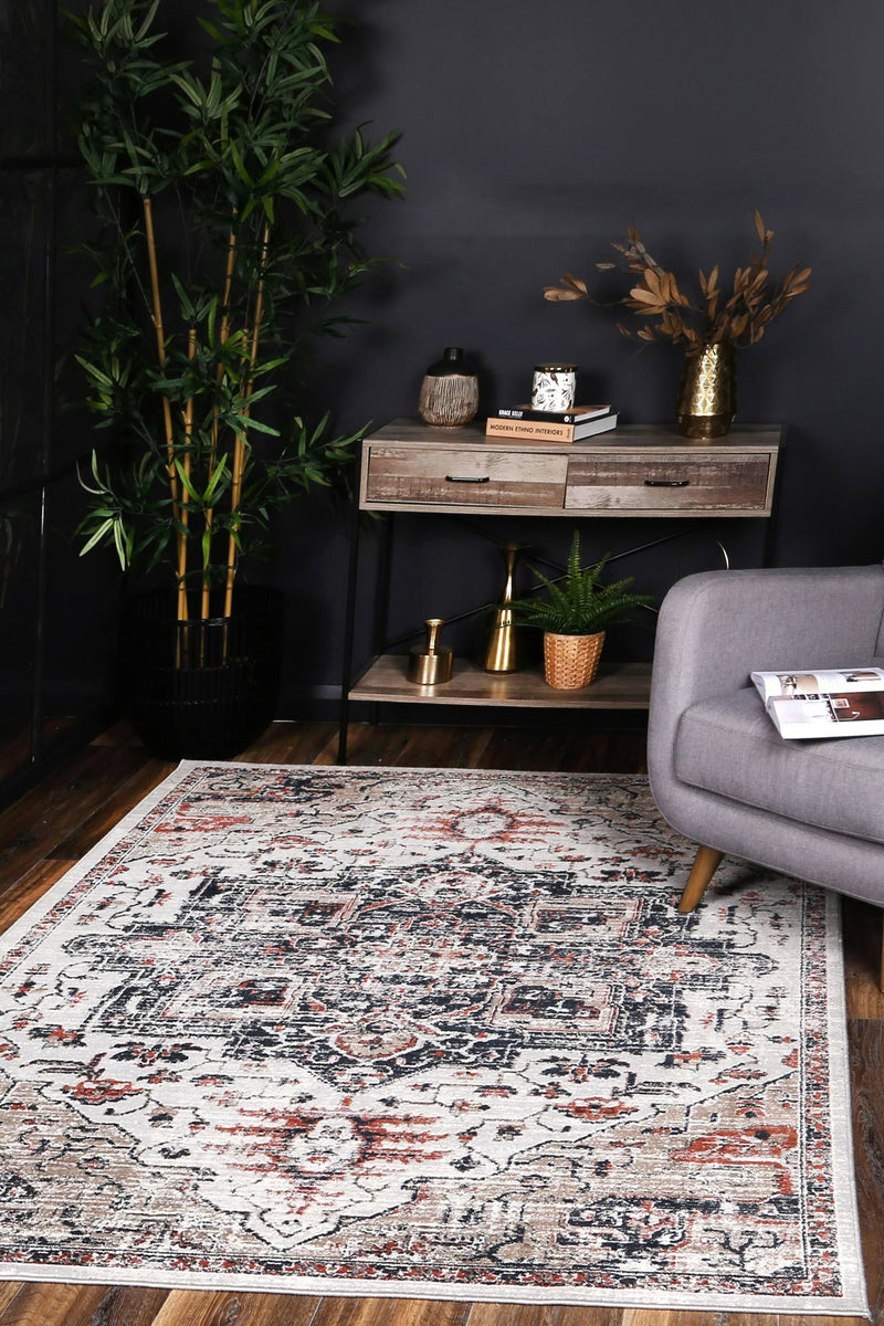 Talulla Oriental Light Grey Rug 160x220cm