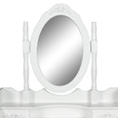 La Bella White Dressing Table ANGELLA 1 Mirror 4 Drawers Makeup & Stool