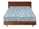 Queen Luxury 100% Cotton Flannelette Fitted Bed Sheet Authentic Flannel - Snowman