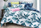 King Size 3pcs Tropical Plant Quilt Cover Set - Coll Online