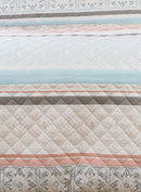 Double Size 3pcs Paros Velvet Panel Embossed Quilt Cover Set - Coll Online