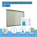 150" Electric Motorised Projector Screen TV +Remote