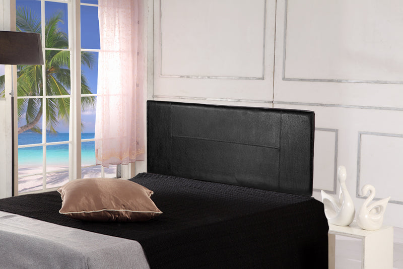 PU Leather Queen Bed Headboard Bedhead - Black