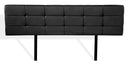 PU Leather King Bed Deluxe Headboard Bedhead - Black