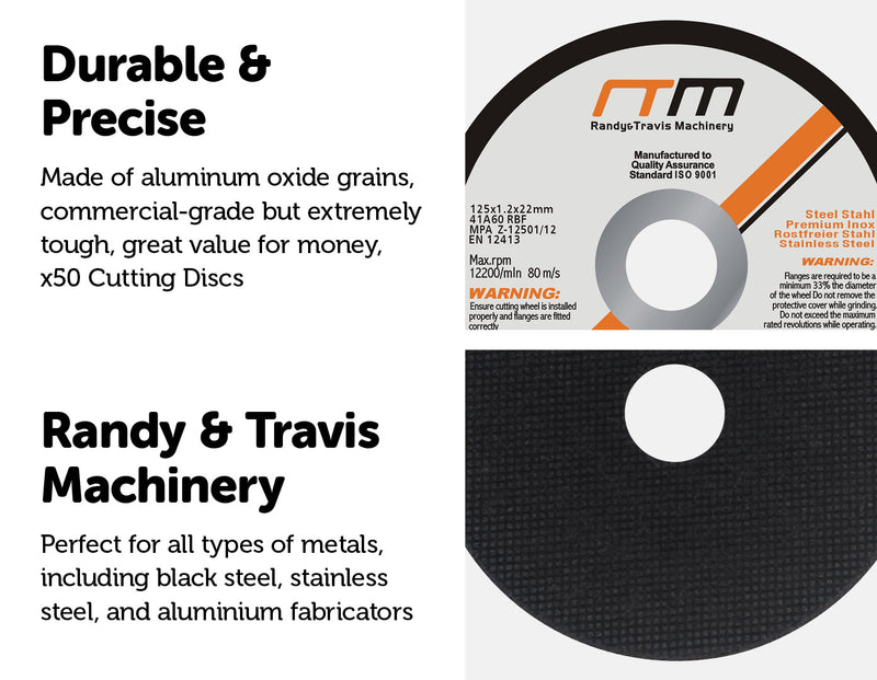 125mm 5" Cutting Disc Wheel for Angle Grinder x50