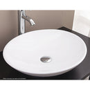 Bathroom Ceramic Oval Above Countertop Basin for Vanity