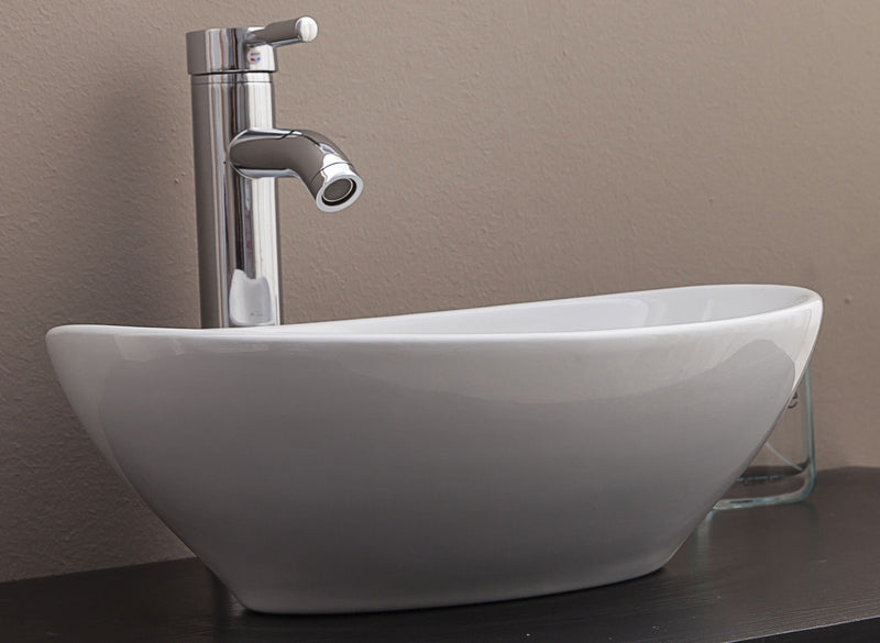 Above Counter Bathroom Vanity Oval Ceramic Basin