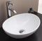 Above Counter Bathroom Vanity Oval Ceramic Basin