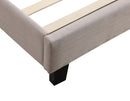 King Linen Fabric Bed Frame Beige