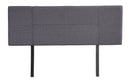 Linen Fabric Queen Bed Headboard Bedhead - Grey