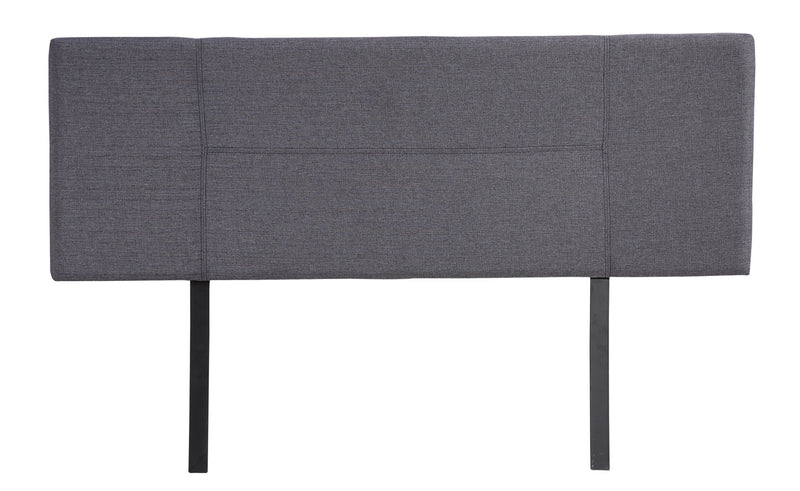 Linen Fabric Queen Bed Headboard Bedhead - Grey