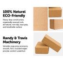 2x ECO-Friendly Cork Yoga Block Organic Yoga Prop Accessory Exercise Brick