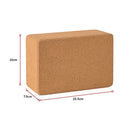 2x ECO-Friendly Cork Yoga Block Organic Yoga Prop Accessory Exercise Brick