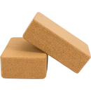 2x ECO-Friendly Cork Yoga Block Organic Yoga Prop Accessory Exercise Brick