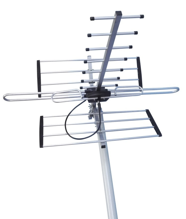 Digital TV Outdoor Antenna Aerial UHF VHF FM AUSTRALIAN Signal Amplifier Booster - Coll Online