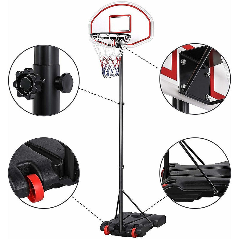 Basketball Ring Hoop Height Adjustable Portable Set