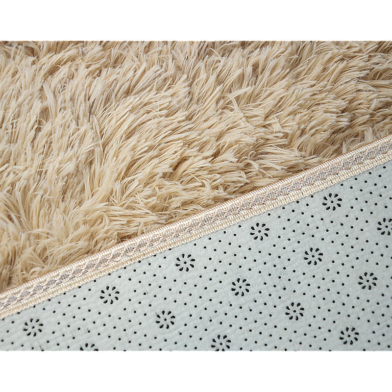 230x160cm Floor Rugs Large Shaggy Rug Area Carpet Bedroom Living Room Mat - Beige