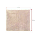 230x200cm Floor Rugs Large Shaggy Rug Area Carpet Bedroom Living Room Mat - Beige