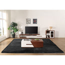 230x200cm Floor Rugs Large Shaggy Rug Area Carpet Bedroom Living Room Mat - Black