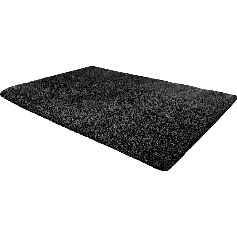 230x200cm Floor Rugs Large Shaggy Rug Area Carpet Bedroom Living Room Mat - Black