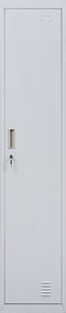 Standard Lock One-Door Office Gym Shed Clothing Locker Cabinet Grey