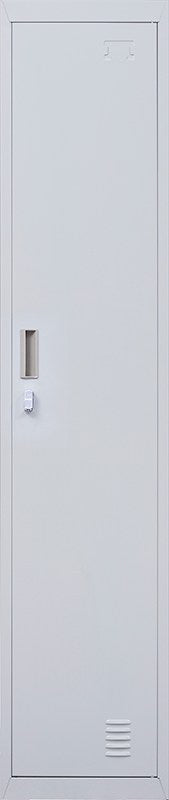 Padlock-operated lock One-Door Office Gym Shed Clothing Locker Cabinet Grey