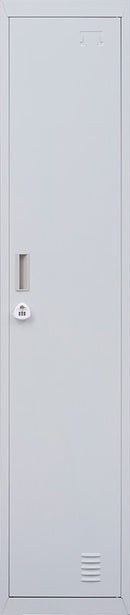 3-Digit Combination Lock One-Door Office Gym Shed Clothing Locker Cabinet Grey