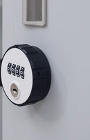 4-Digit Combination Lock One-Door Office Gym Shed Clothing Locker Cabinet Grey