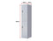 3-Digit Combination Lock 2-Door Vertical Locker for Office Gym Shed School Home Storage Grey
