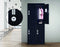 4-Digit Combination Lock 2-Door Vertical Locker for Office Gym Shed School Home Storage Black