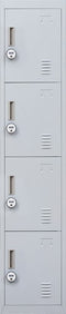 4-Digit Combination Lock 4 Door Locker for Office Gym Grey