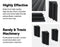 20pcs Studio Acoustic Foam Corner Bass Trap Sound Absorption Treatment Proofing