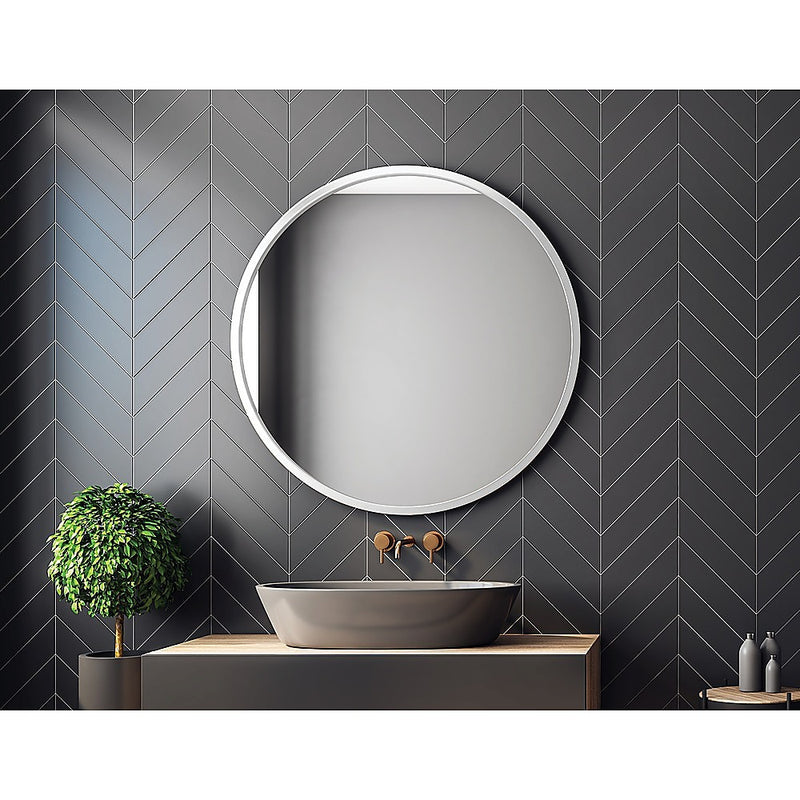 90cm Round Wall Mirror Bathroom Makeup Mirror by Della Francesca