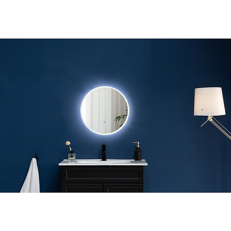 80cm LED Wall Mirror Bathroom Mirrors Light Decor Round